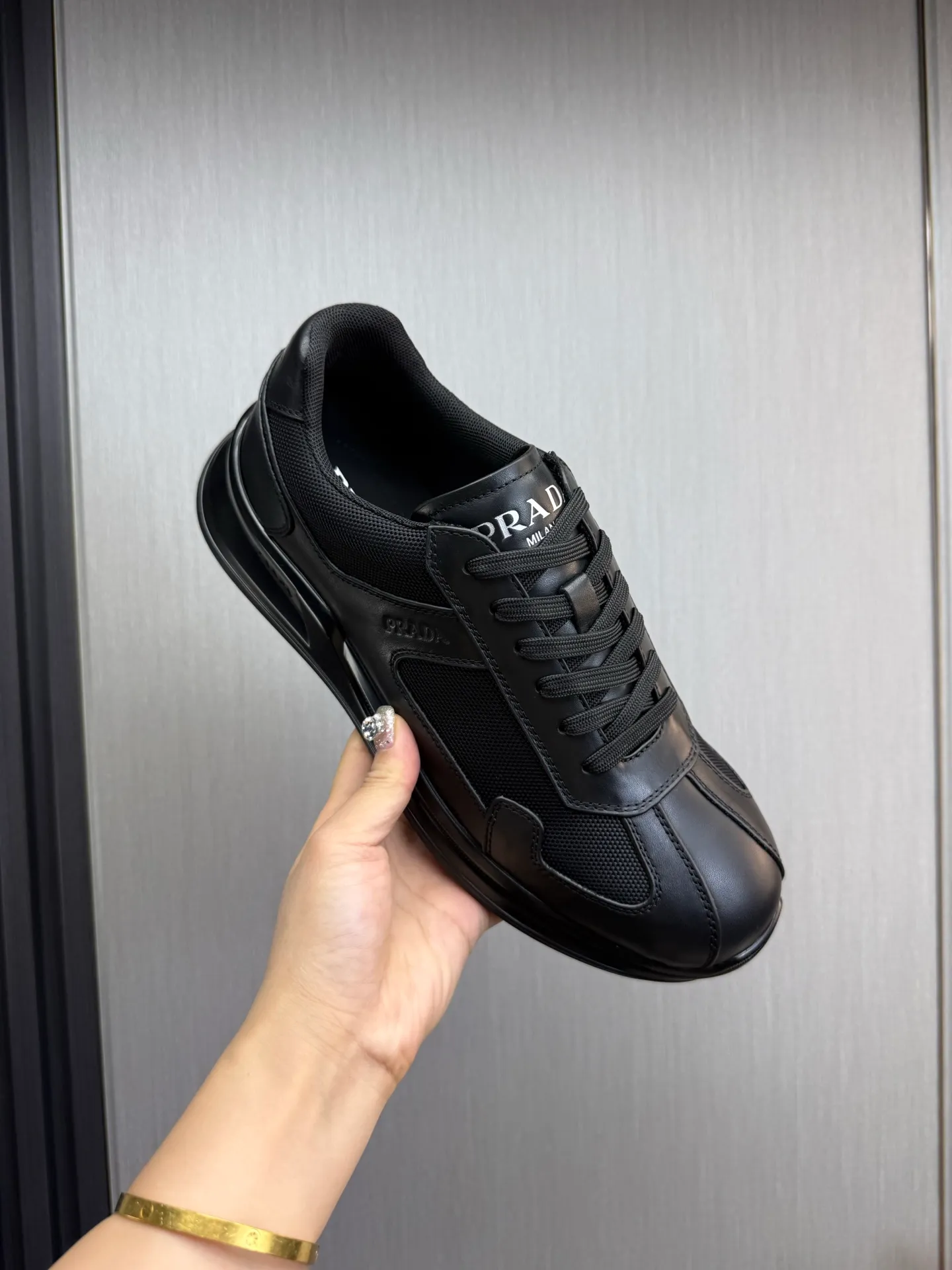 Men's shoes 💰600💰 [PRADA] Popular men's shoes shipped 👏Official website synchronized ⬆️Original cowhide fabric + cowhide lining, 1⃣️:1⃣️reproduction, original sole, 38-45 (45. Customized, non-refundable)